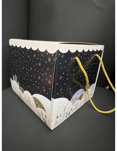 Scatola porta panettone Snowy...