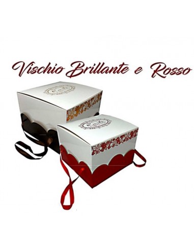 Scatola porta panettone Vischio...