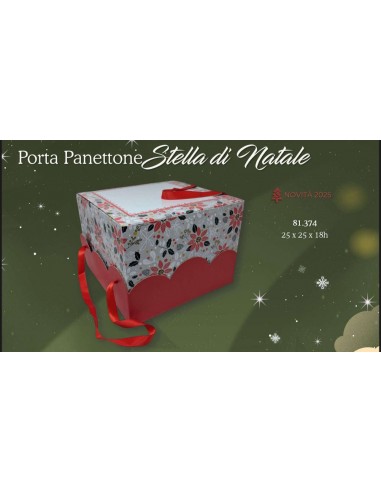 Scatola porta panettone Stella di...